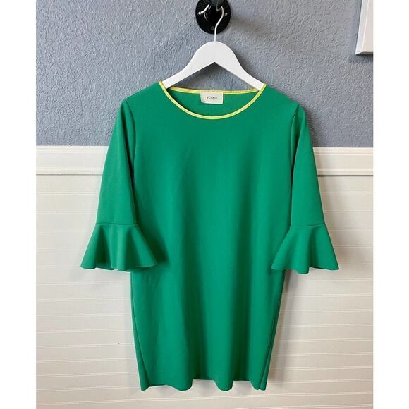 Vicolo Green 3/4 Bell Sleeve Relax Fit Tunic Size Large - Picture 8 of 8